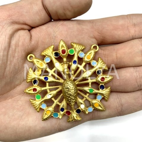 6,1cm. MİNELİ ÇERÇEVE TAVUS KUŞU