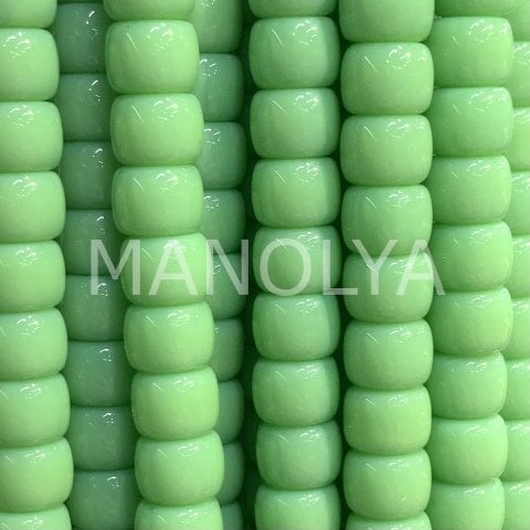 6x8mm. YEŞİL SİLİNDİR KRİSTAL