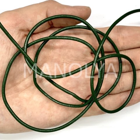 2,5mm. KOYU YEŞİL DERİ