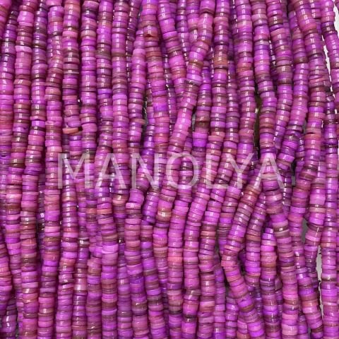 6mm. KOYU PEMBE SEDEF DİZİ