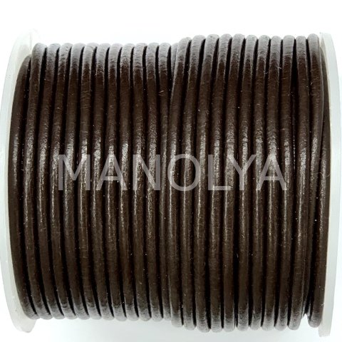 2,5mm. KOYU KAHVE DERİ