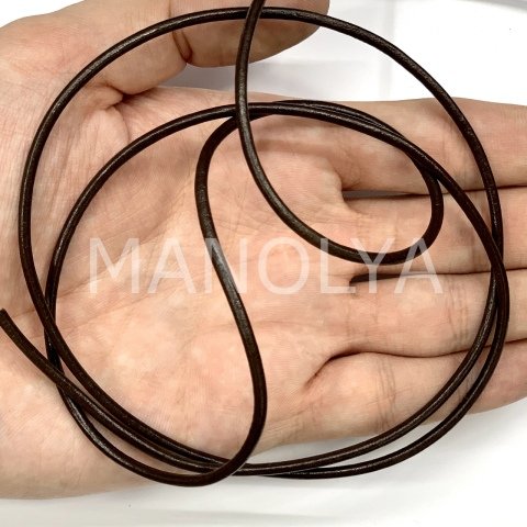 2,5mm. KOYU KAHVE DERİ