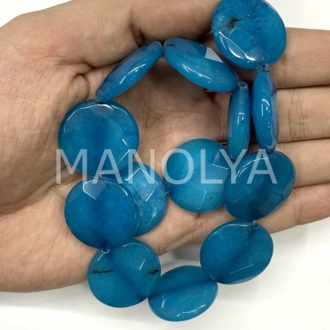 2,5cm. FASET KESİM MAVİ CEYT