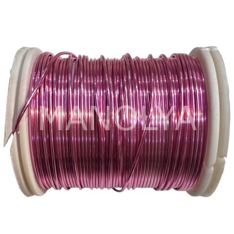 NO:31 VERNİKLİ AÇIK PEMBE 0,80 MİKRON BAKIR TEL