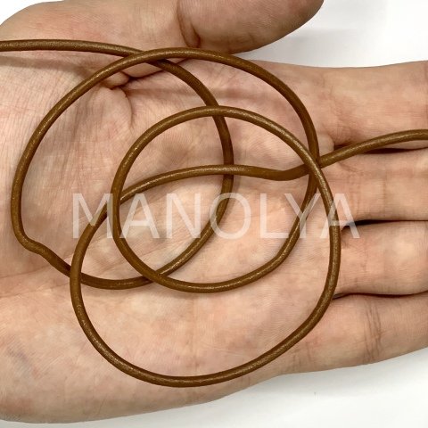 2,5mm. KAHVE DERİ