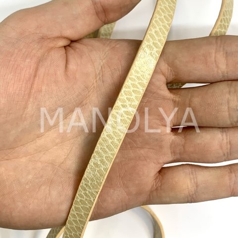 1cm. KREM YASSI DERİ