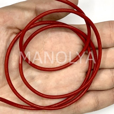 2,5mm. KIRMIZI DERİ