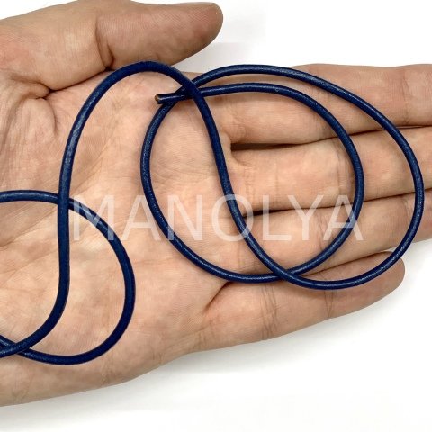 2,5mm. LACİVERT DERİ