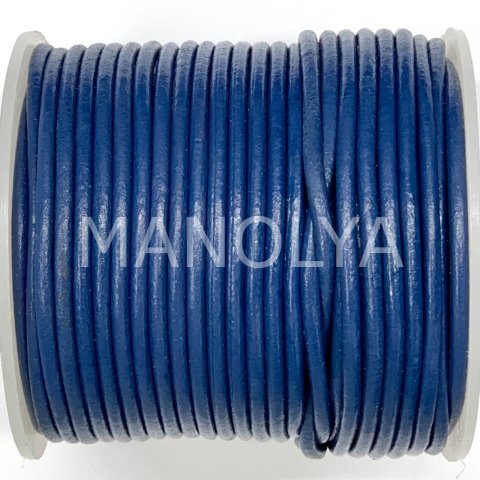 2,5mm. LACİVERT DERİ