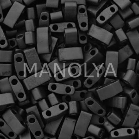 HTL401F Miyuki Half Tila Matte Black (Yarım Tila Mat Siyah 401F)