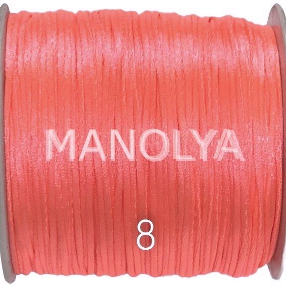 NO:8/NEON AÇIK PEMBE FLOŞ İP