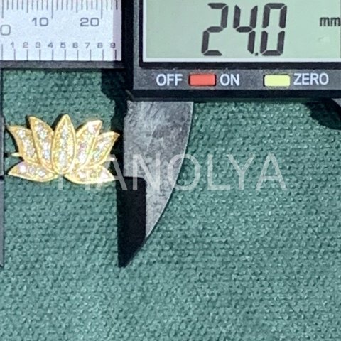 2,4cm. ZİRKONLU NİLÜFER BİLEKLİK APARATI