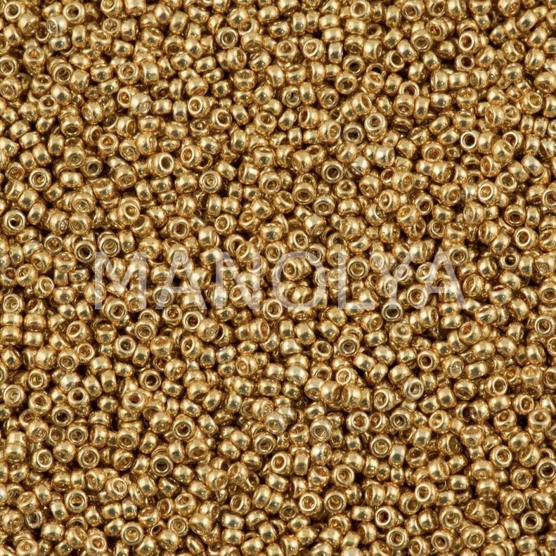 15-91053 (182) MIYUKI SEEDBEADS DURACOAT GALVANIZED GOLD