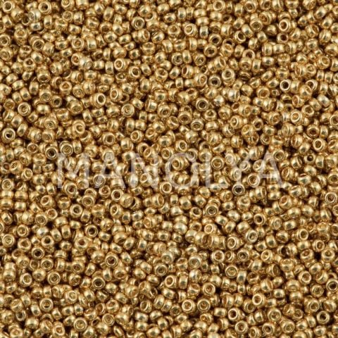 15-91053 (182) MIYUKI SEEDBEADS DURACOAT GALVANIZED GOLD