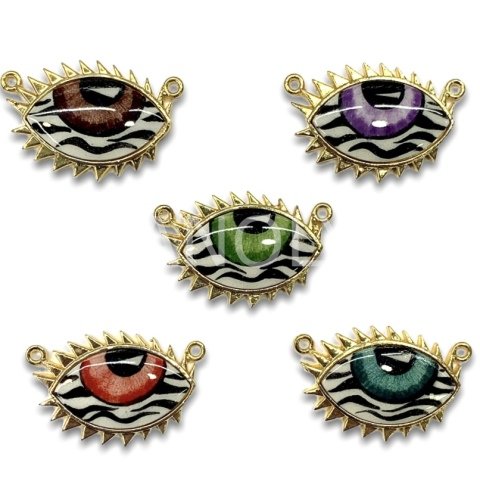 2,9cm. ZEBRA KİRPİKLİ PORSELEN GÖZ