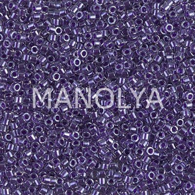 DB923-DELICA BD SPRKLNG VIOLET LINEDCRYSTAL