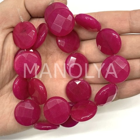 2cm. FASET KESİM KOYU PEMBE CEYT