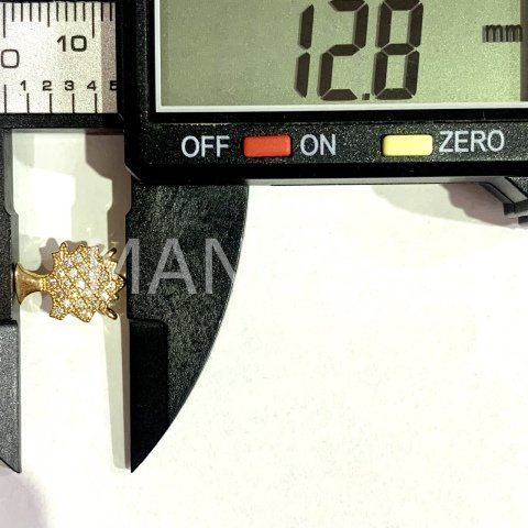 1,3cm. MİNİK ZİRKONLU AĞAÇ KOLYE UCU