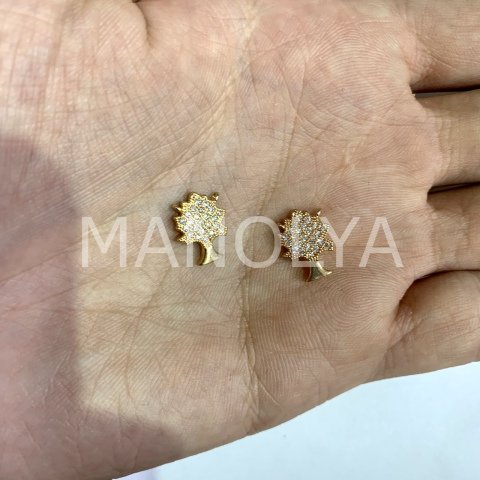 1,3cm. MİNİK ZİRKONLU AĞAÇ KOLYE UCU