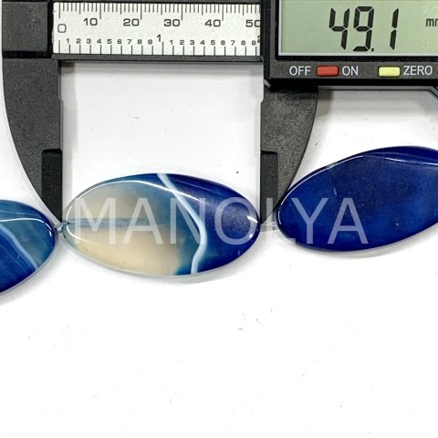 4,9cm. BURGU ELİPS MAVİ AKİK