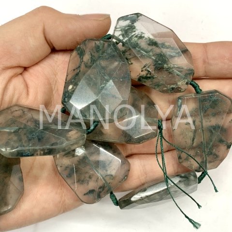 3,9cm. KOYU YEŞİL RUTİLLİ KUVARS