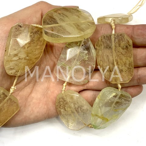 4cm. SARI RUTİLLİ KUVARS