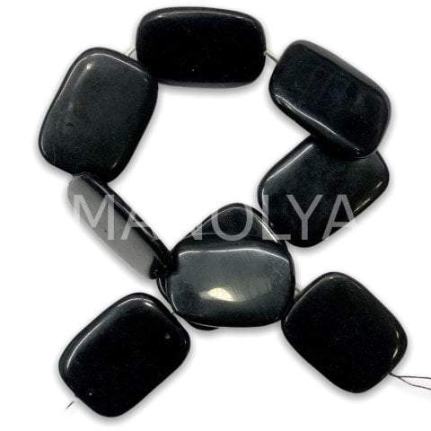 3x4cm. OVAL SİYAH ONİKS