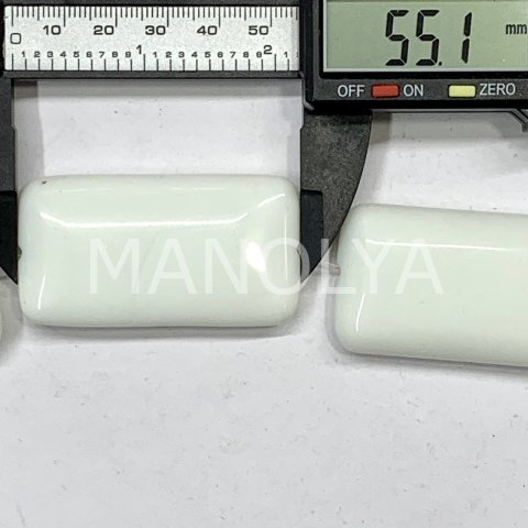 5,5x3cm. BEYAZ ONİKS