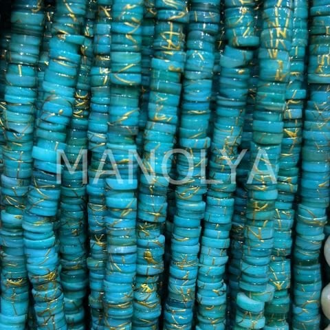 6mm. YALDIZ TURKUAZ SEDEF