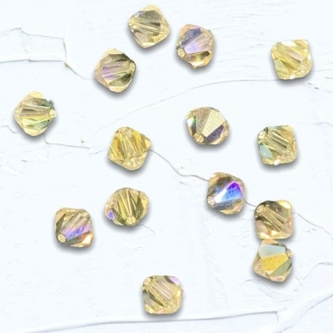 6mm. SARI PİRAMİD ÇEK KRİSTALİ PAKET