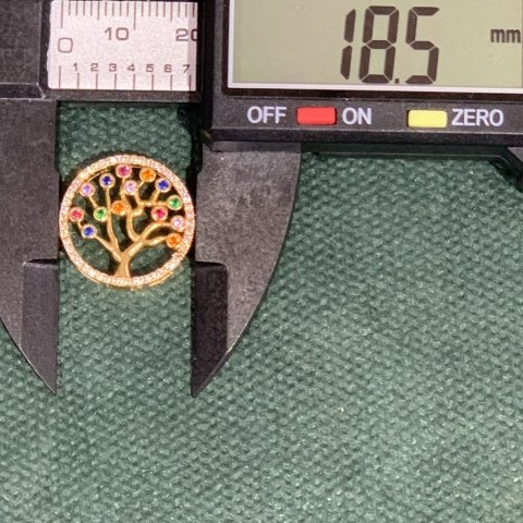 1,8cm. RENGARENK ZİRKONLU HAYAT AĞACI