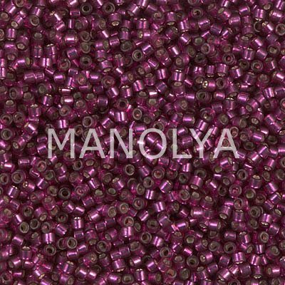 DB1342-DELICA BD DYED S/L DARK ROSE