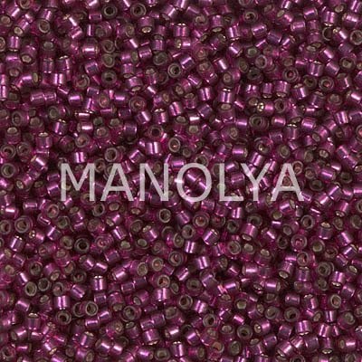 DB1342-DELICA BD DYED S/L DARK ROSE