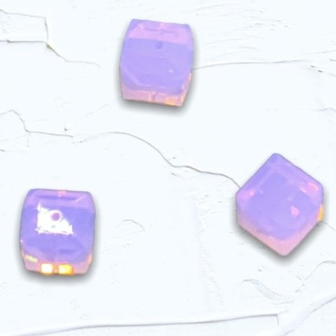 8mm. ŞEFFAF PEMBE SWAROVSKİ KÜP PAKET