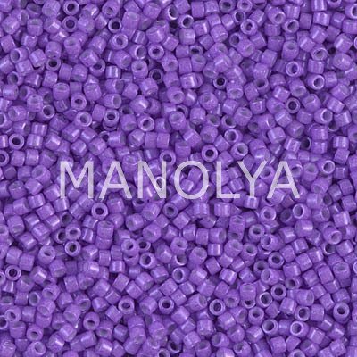 DB1379-MIYUKI 11/0 DELICA BEAD DYED OP RED/VIOLET