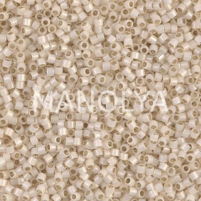 DB1451-MIYUKI 11/0 DELICA BEAD S/L PALE CREAM OPAL