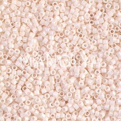 DB1490-MIYUKI 11/0 DELICA BEAD OP BISQUE WHITE