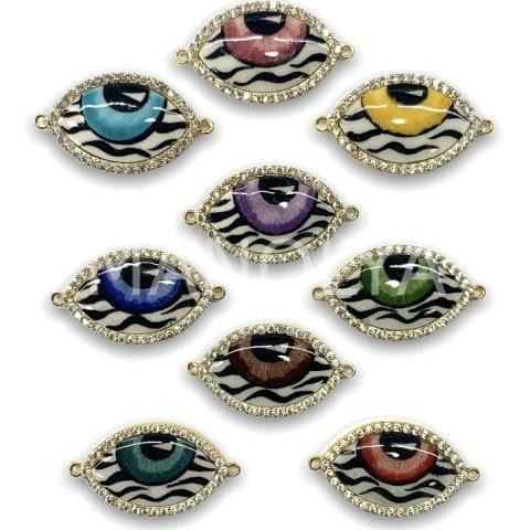 2,9cm. ZEBRA ZİRKON PORSELEN GÖZ BİLEKLİK