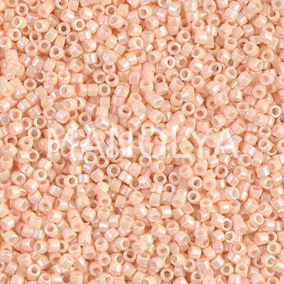 DB1502-MIYUKI 11/0 DELICA BEAD OP LT PEACH