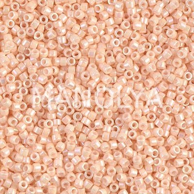 DB1502-MIYUKI 11/0 DELICA BEAD OP LT PEACH