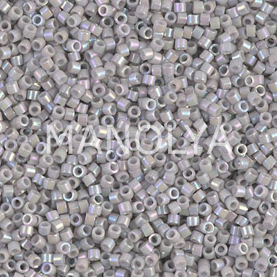 DB1508-MIYUKI 11/0 DELICA BEAD OP LT SMOKE