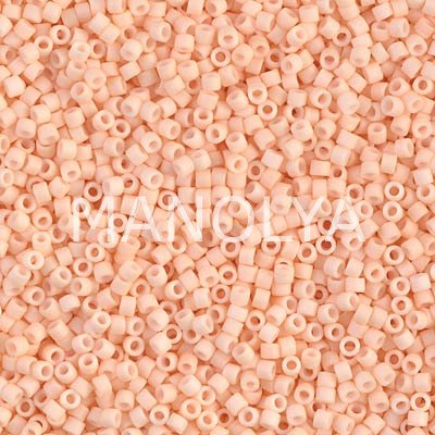 DB1512-MIYUKI 11/0 DELICA BEAD MATTE OP LT PEACH