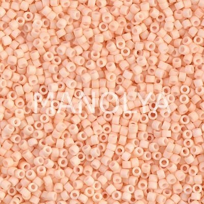 DB1512-MIYUKI 11/0 DELICA BEAD MATTE OP LT PEACH