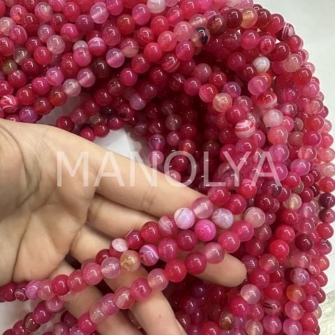 8mm. PEMBE AKİK DOĞALTAŞ