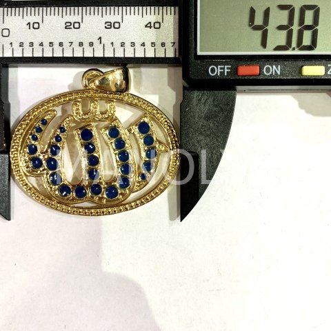 4,4cm. MİNELİ BÜYÜK “ALLAH” KOLYE UCU