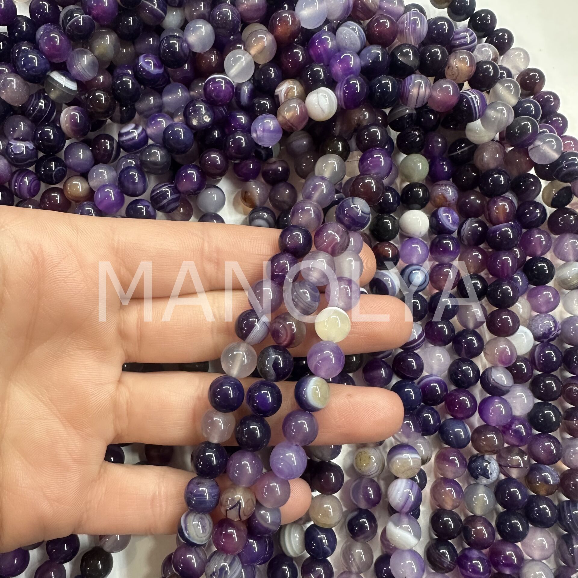 8mm. MOR AKİK DOĞALTAŞ