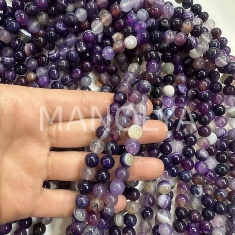 8mm. MOR AKİK DOĞALTAŞ