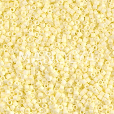 DB1521-MIYUKI 11/0 DELICA BEAD MATTE OP PALE YELLOW