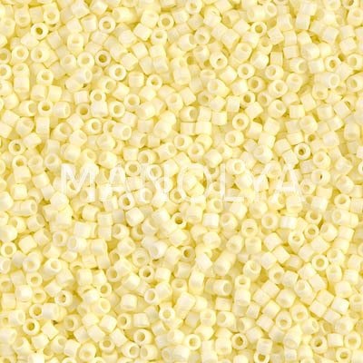 DB1521-MIYUKI 11/0 DELICA BEAD MATTE OP PALE YELLOW