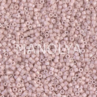 DB1525-MIYUKI 11/0 DELICA BEAD MATTE OP PINK CHAMPAGNE